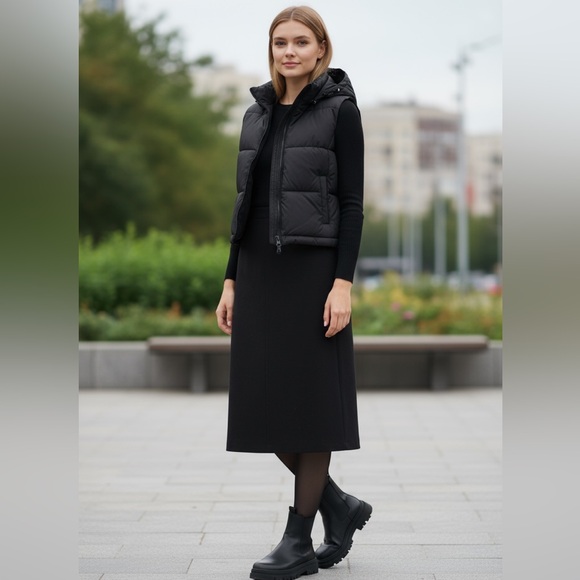 NWT MOOSE KNUCKLES Ranelagh Convertible Puffer Hooded Shell & Wool Coat Sz L - Picture 2 of 16